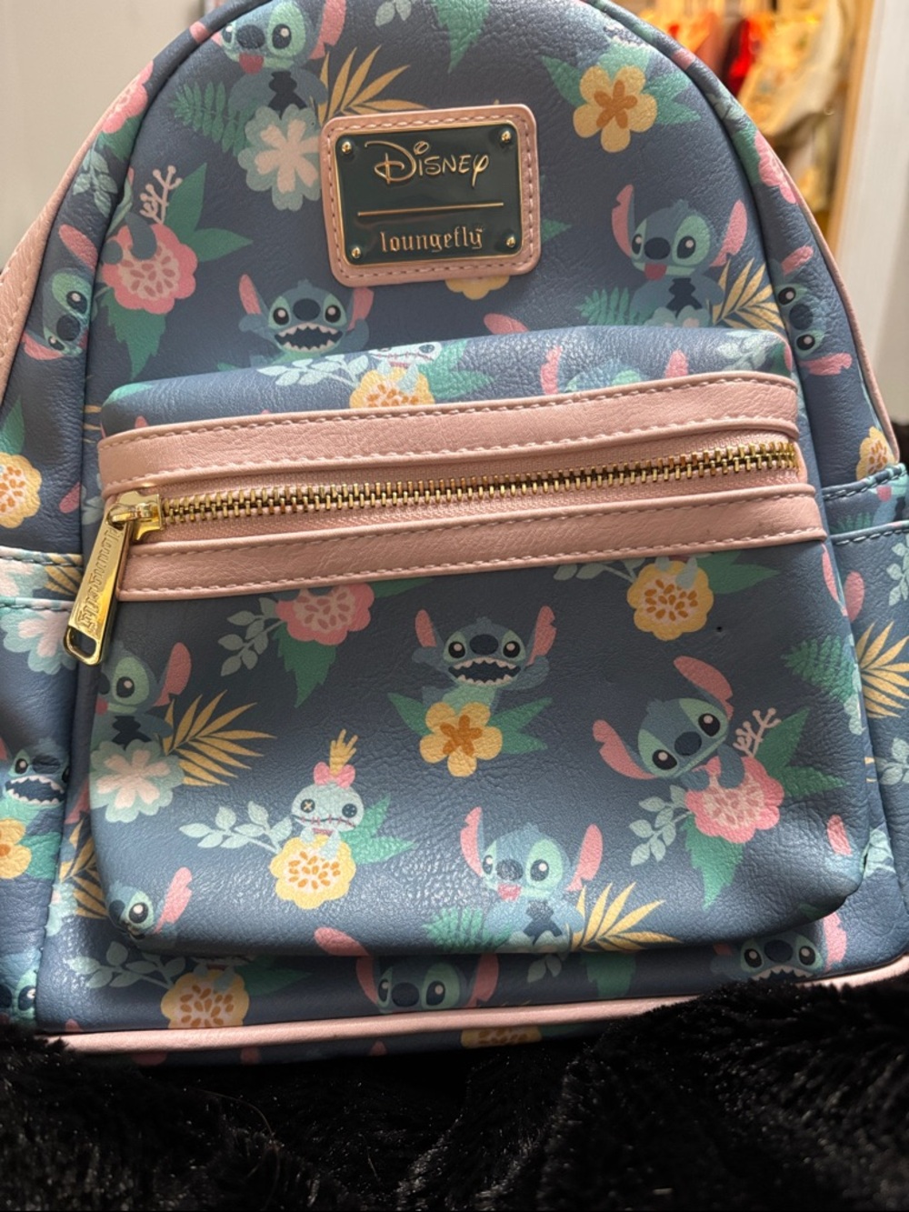 Loungefly Disney Stitch Floral Mini Backpack